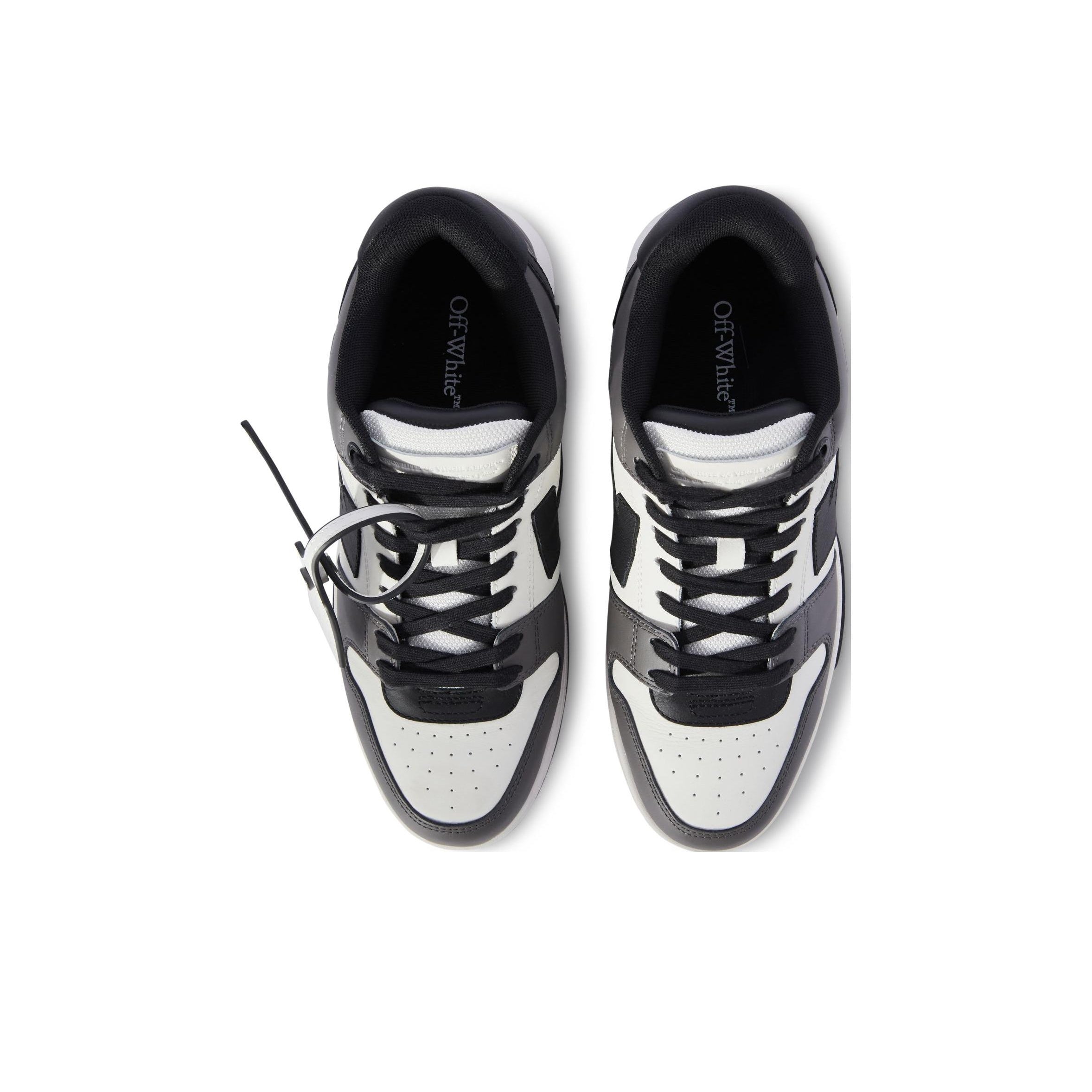 OFF WHITE Out Of Office Ooo Low Tops Dark Gray Black