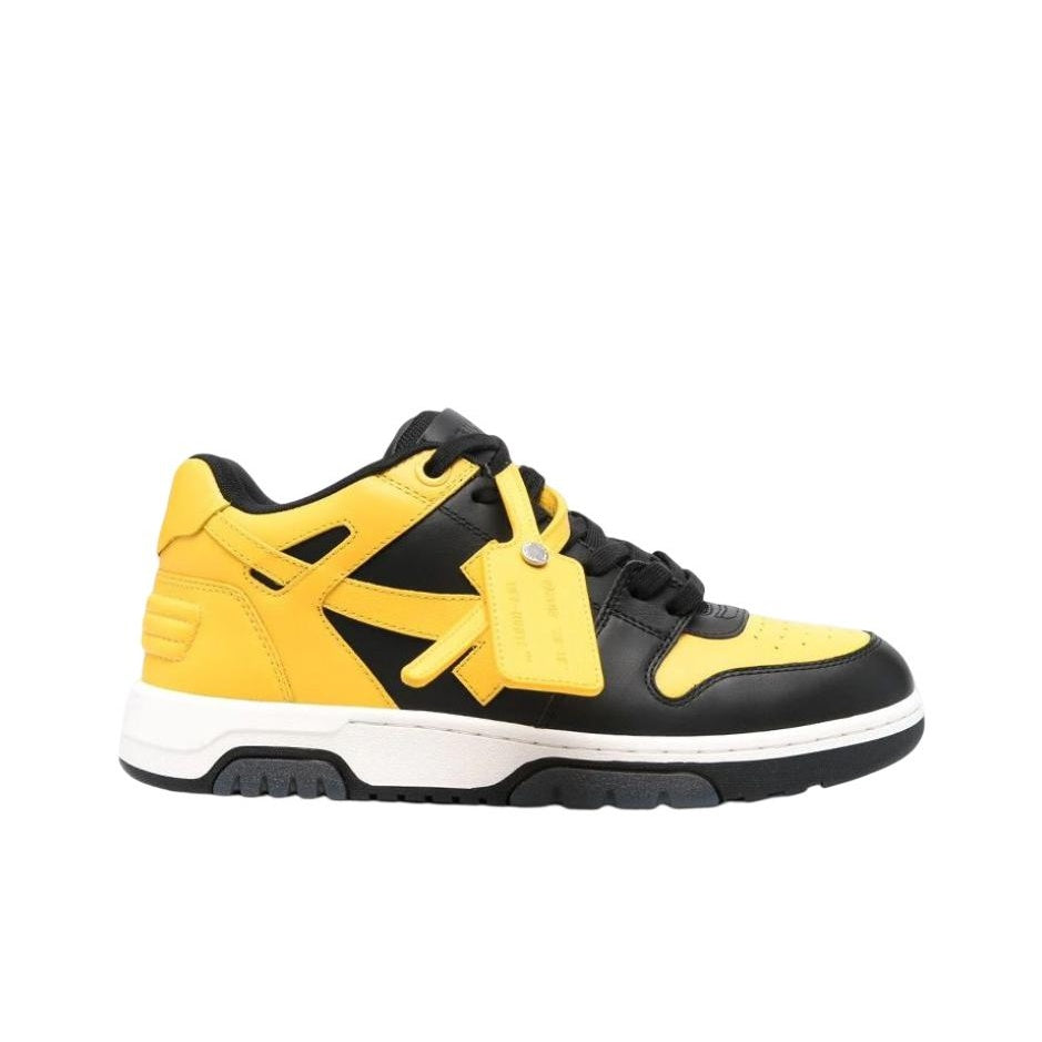 OFF WHITE Out Of Office Ooo Low Tops Black Yellow