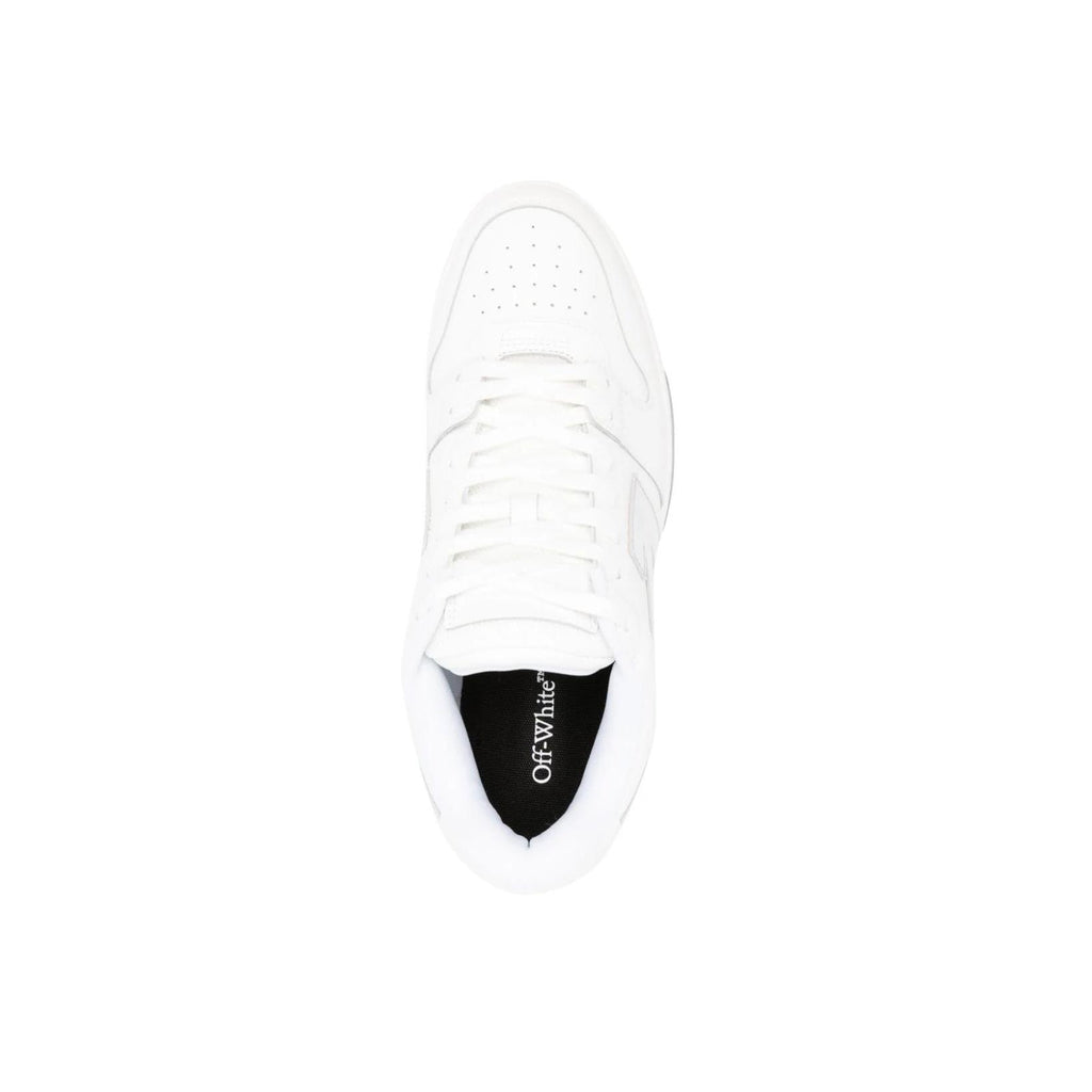 OFF WHITE Out Of Office Ooo Low Tops White Silver