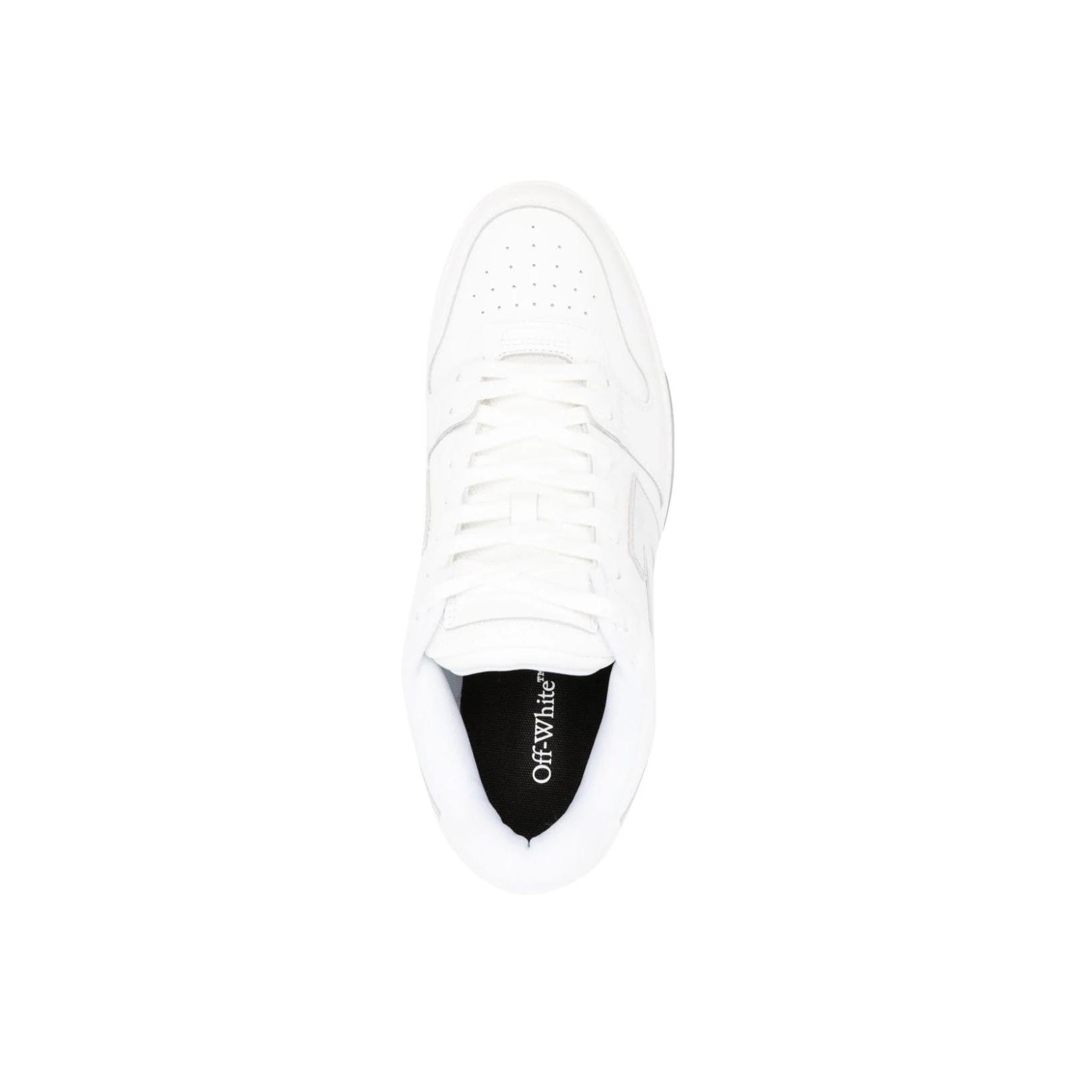 OFF WHITE Out Of Office Ooo Low Tops White Silver