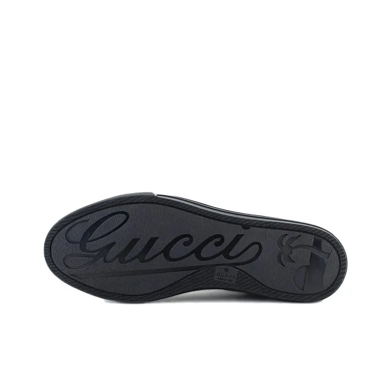 GUCCI GG CANVAS HIGH TOP SNEAKERS GREY