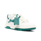 OFF WHITE Out Of Office Ooo Low Tops White Green FW22